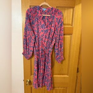 Draper James Pink Floral Midi Dress